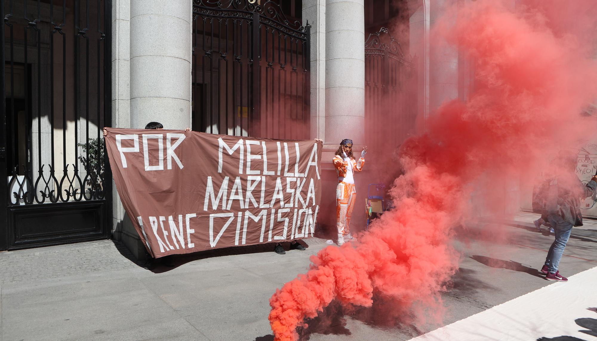 Acción del movimiento antirracista frente al Ministerio de Igualdad 4